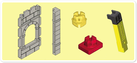 Piezas del sistema Steck y System X de Playmobil